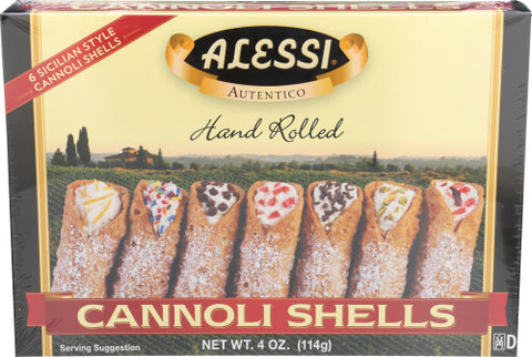 Alessi 
Cannoli Shells Lrge, 4 OZ.