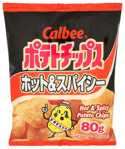 Calbee 
Chips Potato Hot N Spicy, 2.8 OZ.