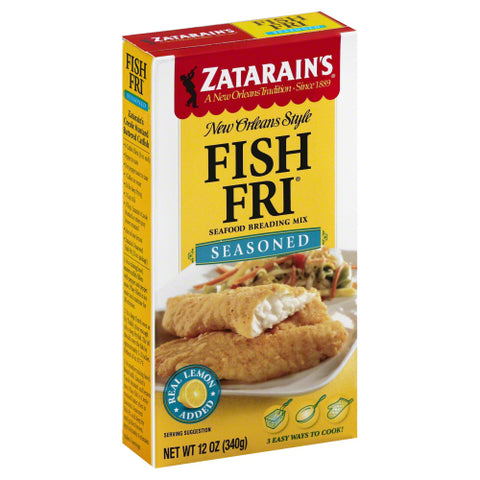 ZATARAINS BREADING FISH FRY SEASONED - 12 OZ