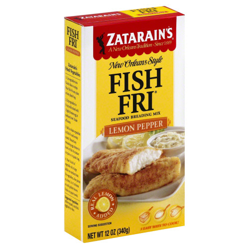 ZATARAINS BREADING FISH FRY LEMON PPPR - 12 OZ