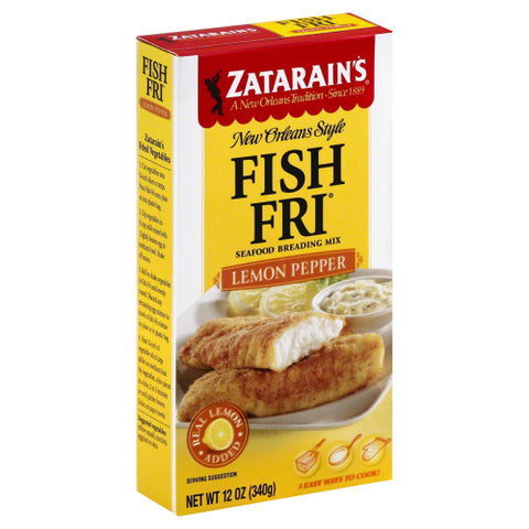 ZATARAINS BREADING FISH FRY LEMON PPPR - 12 OZ