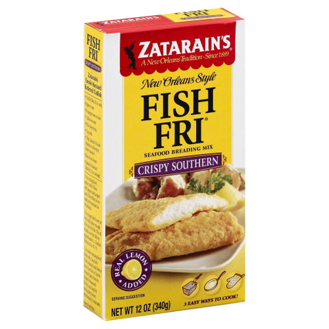 ZATARAINS BREADING FISH FRY CRISPY - 12 OZ