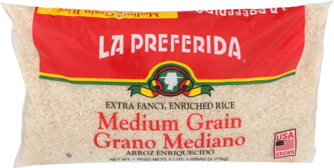LA PREFERIDA RICE MED GRAIN POLY - 5 LB