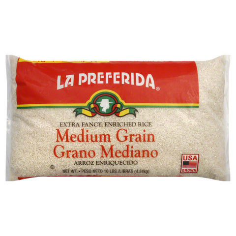 LA PREFERIDA RICE MEDIUM GRAIN - 10 LB