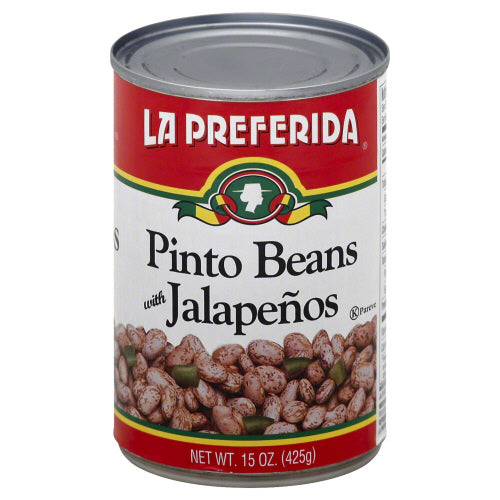 LA PREFERIDA BEAN PINTO JALAPENO - 15 OZ