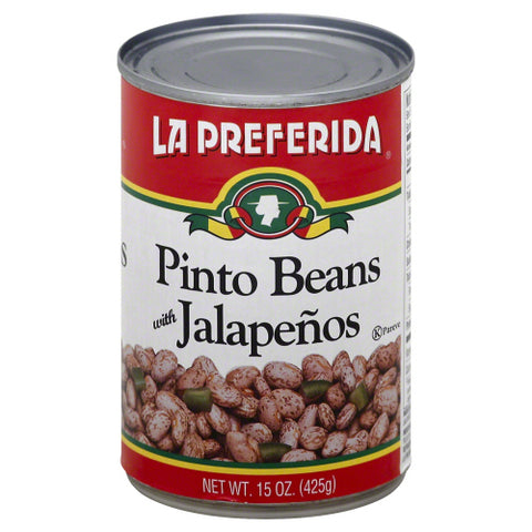 LA PREFERIDA BEAN PINTO JALAPENO - 15 OZ