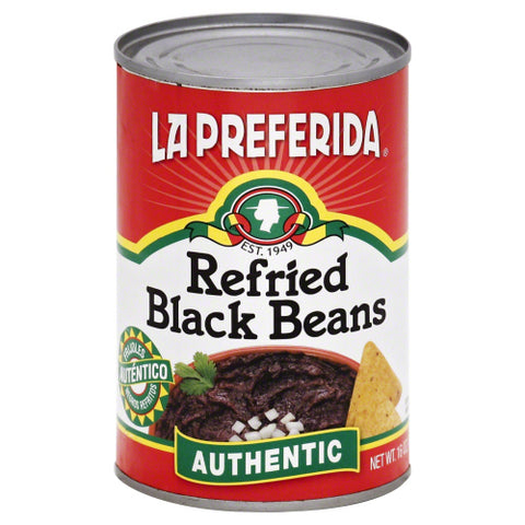 LA PREFERIDA BEAN REFRIED BLACK AUTHEN - 16 OZ
