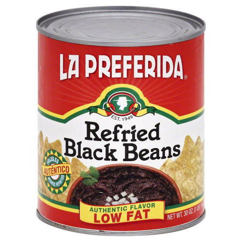 LA PREFERIDA BEAN REFRIED BLACK - 30 OZ