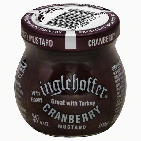 INGLEHOFFER MUSTARD CRANBERRY - 4 OZ