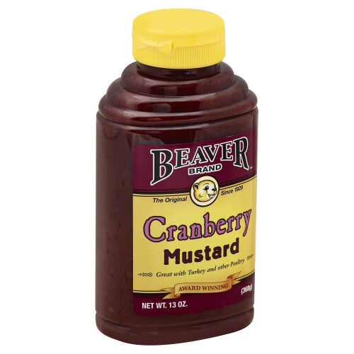 Beaver 
Mustard Sqz Cranbry, 13 OZ.
