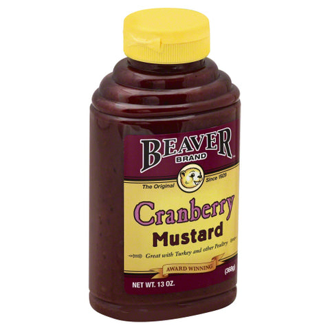 Beaver 
Mustard Sqz Cranbry, 13 OZ.