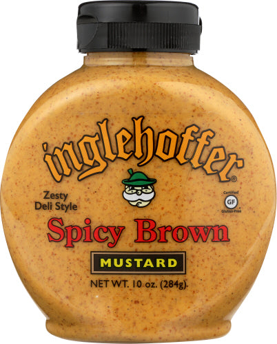 INGLEHOFFER MUSTARD SPCY BRWN SQZ - 10 OZ