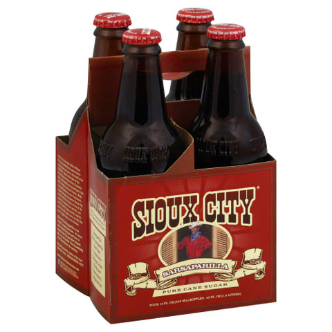 SIOUX CITY SODA 4PK SARSAPARILLA - 48 FO