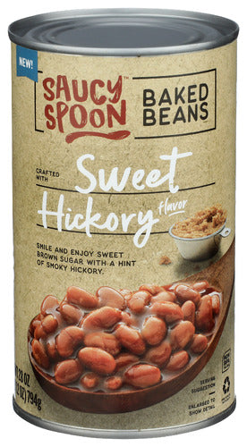 SAUCY SPOON BEANS BKD SWEET HICKORY - 28 OZ