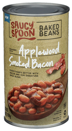 SAUCY SPOON BEANS BKD BACON APW SMKD - 28 OZ