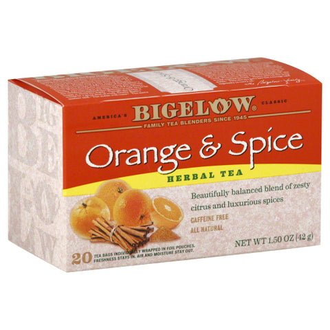 Bigelow 
Tea Oran & Spice 20Bg, 1.5 OZ.