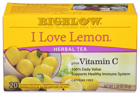 Bigelow 
Tea I Love Lemon 20Bg, 1.28 OZ.