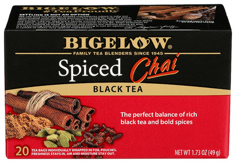 Bigelow 
Tea Chai Spiced 20Bg, 1.73 OZ.