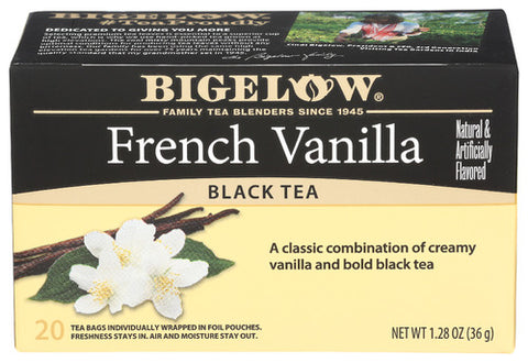 Bigelow 
Tea Frnch Vnla 20Bg, 1.28 OZ.