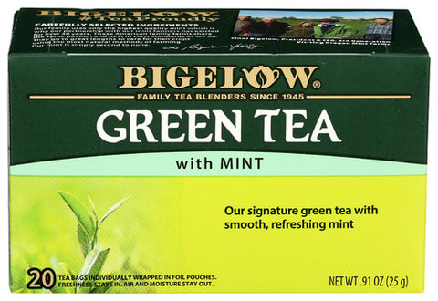 Bigelow 
Tea Grn Mint 20Bg, 0.91 OZ.