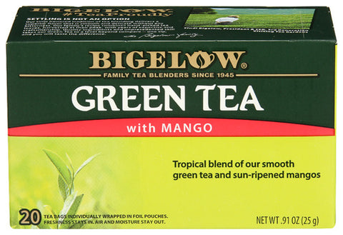 Bigelow 
Tea Grn Mango 20Bg, 0.91 OZ.