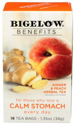 Bigelow 
Tea Ginger & Peach, 1.35 OZ.