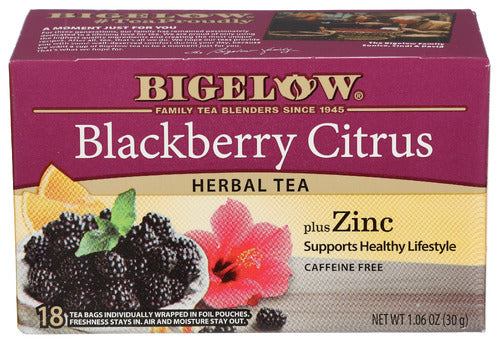 Bigelow 
Tea Blkbry Citrus 18Bg, 1.06 OZ.