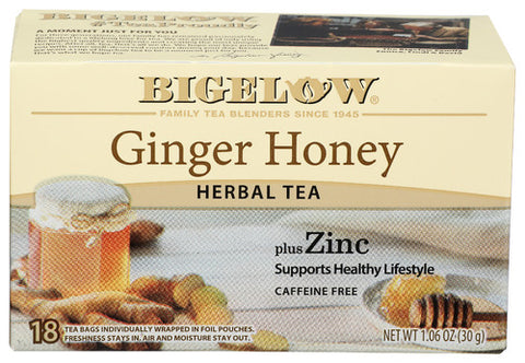 Bigelow 
Tea Ging Honey Plus Zinc, 1.06 OZ.