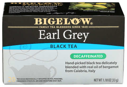 Bigelow 
Tea Decaf Earl Grey 20Bg, 1.18 OZ.