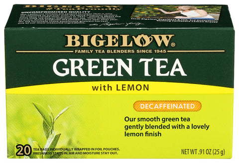 Bigelow 
Tea Decaf Grn Lemon 20Bg, 0.91 OZ.