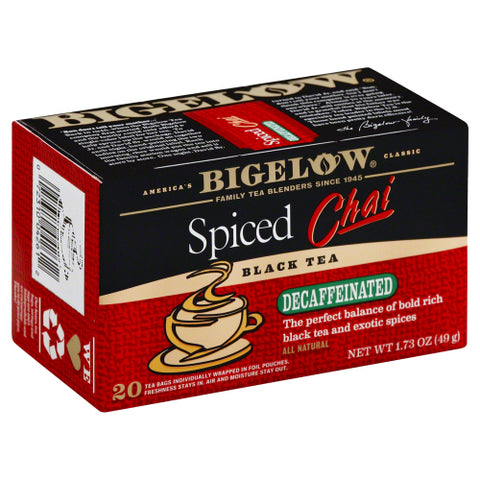 Bigelow 
Tea Decaf Chai Spiced 20Bg, 1.73 OZ.