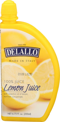 Delallo 
Juice Lemon, 6.75 FO.