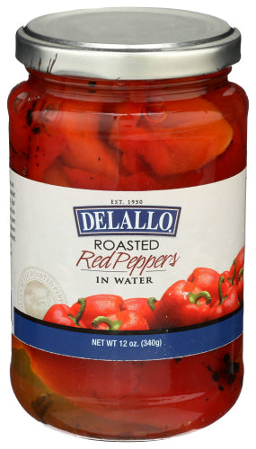Delallo 
Pepper Red Rstd, 12 OZ.