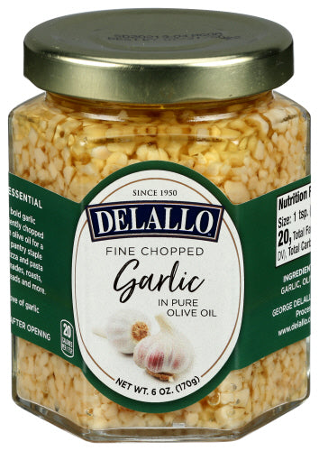 Delallo 
Garlic Chopped Oil, 6 OZ.