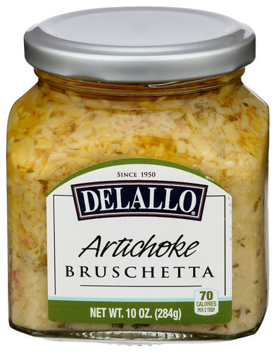 Delallo 
Bruschetta Artichoke, 10 OZ