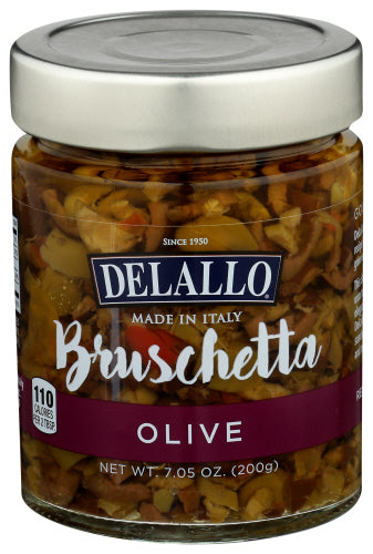 Delallo 
Bruschetta Olive, 7.05 OZ.
