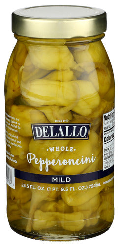Delallo 
Pepperoncini Mild, 25.5 OZ.
