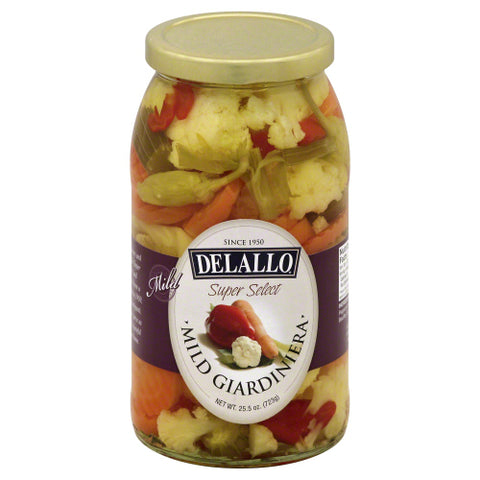 Delallo 
Giardinera Mild, 25.5 OZ.