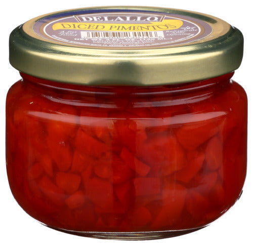 Delallo 
Pimentos Diced, 4 OZ.