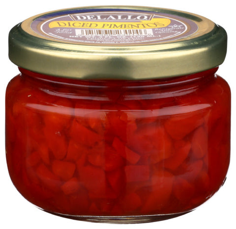 Delallo 
Pimentos Diced, 4 OZ.