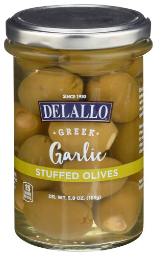 Delallo 
Olive Garlic Stuffed, 5.8 OZ