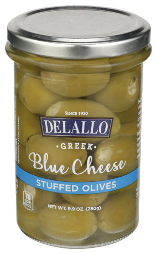 Delallo 
Olive Blu Cheese Stffd, 9.9 OZ.