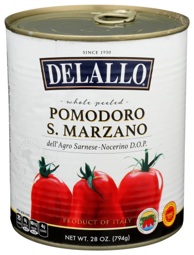 Delallo 
Tomato Import Marzano, 28 OZ.