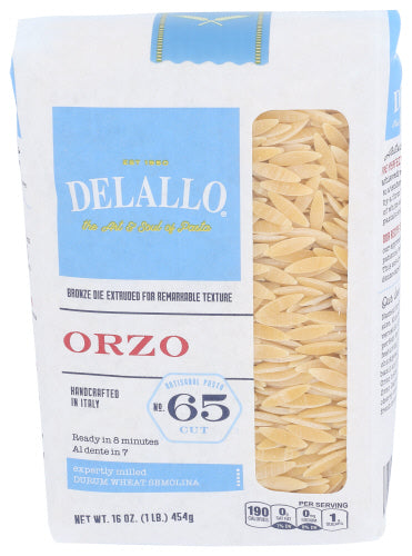 Delallo 
Orzo #65, 16 OZ.