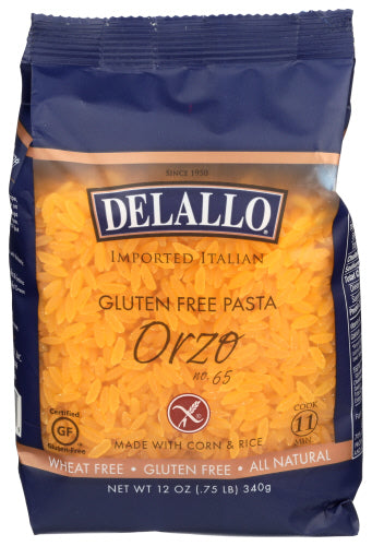 Delallo 
Pasta Crn&Rce Orzo, 12 OZ.