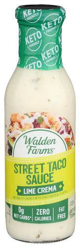 WALDEN FARMS SAUCE STRT TACO LIME CREM - 12 FO