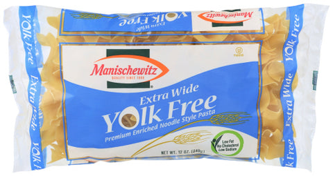 MANISCHEWITZ NOODLE YOLK FREE XWIDE - 12 OZ