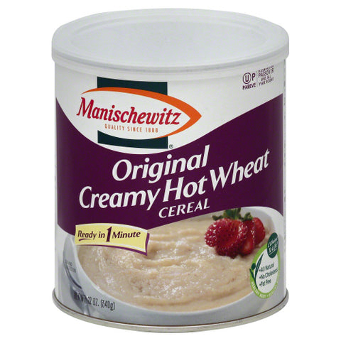 MANISCHEWITZ CEREAL WHEAT CANSITER - 12 OZ