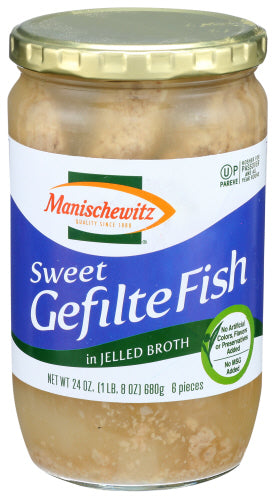 MANISCHEWITZ FISH GEFILTE SWEET - 24 OZ