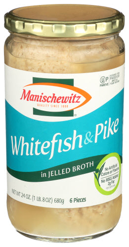 MANISCHEWITZ FISH PIKE & WHITE JEL - 24 OZ